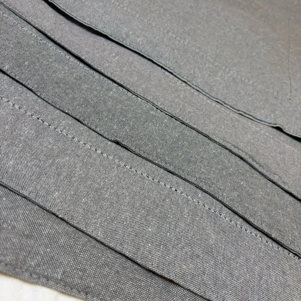 Hobby Lobby Set of 6 Gray Cotton Solid Rectangular Placemats 13 x 18